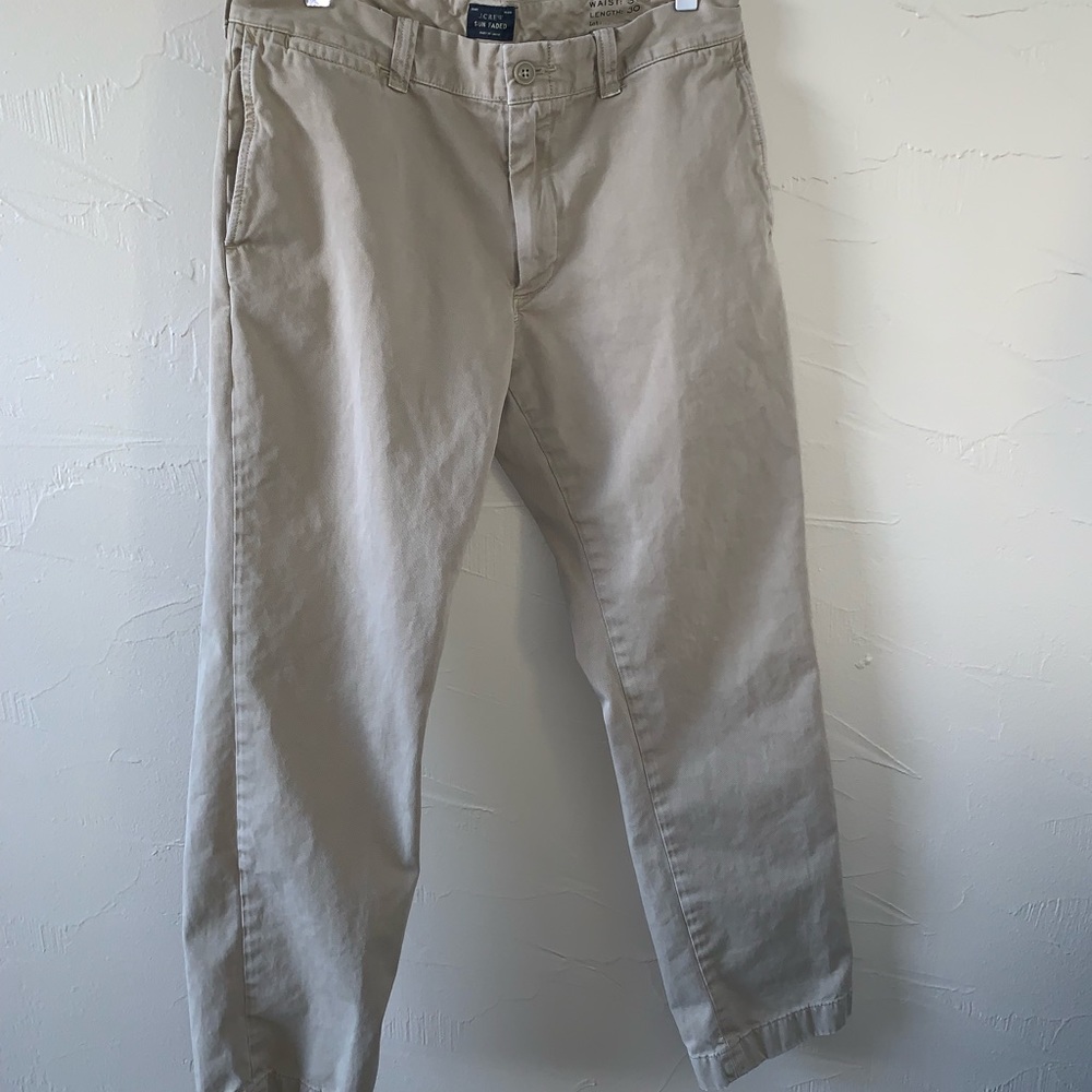 J. Crew sun faded khaki pant